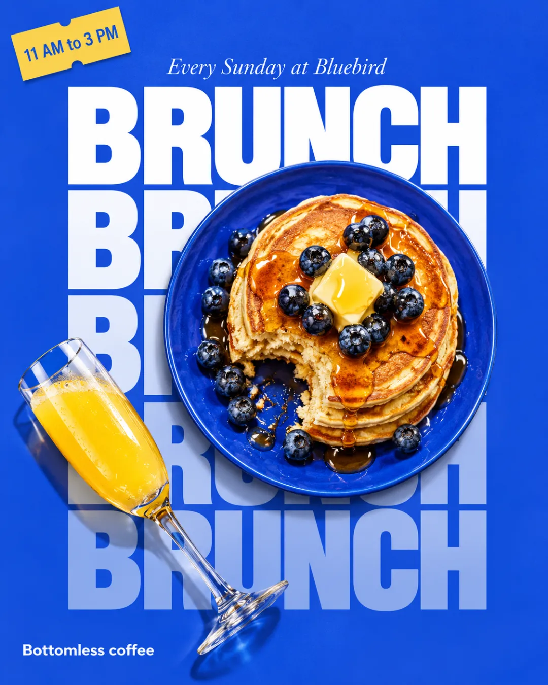 Sunday brunch with bottomless coffee