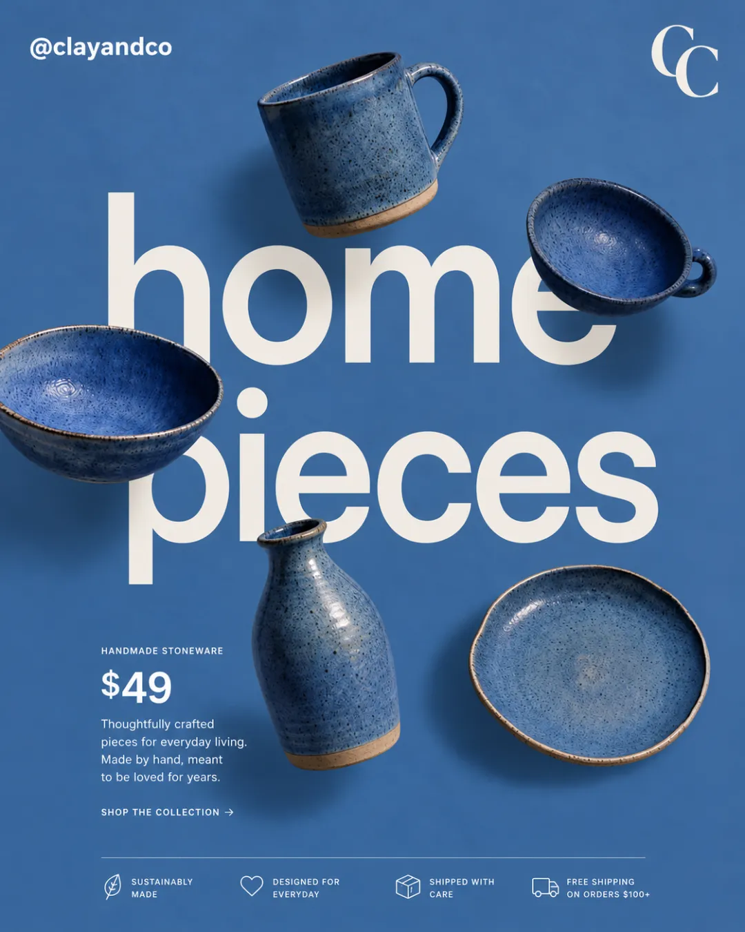 Handmade stoneware from $49
