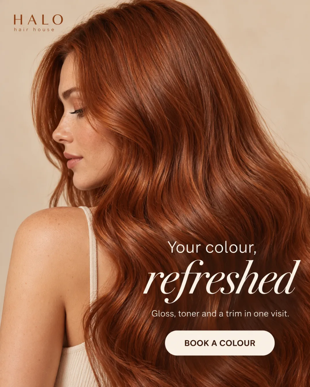 Gloss, toner and a trim in one visit