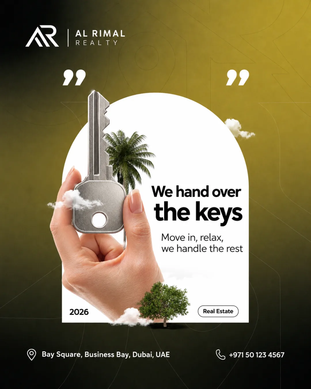 We hand over the keys