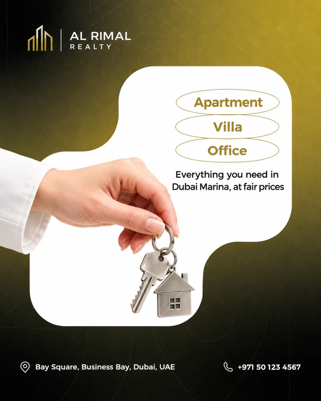Apartment, villa or office