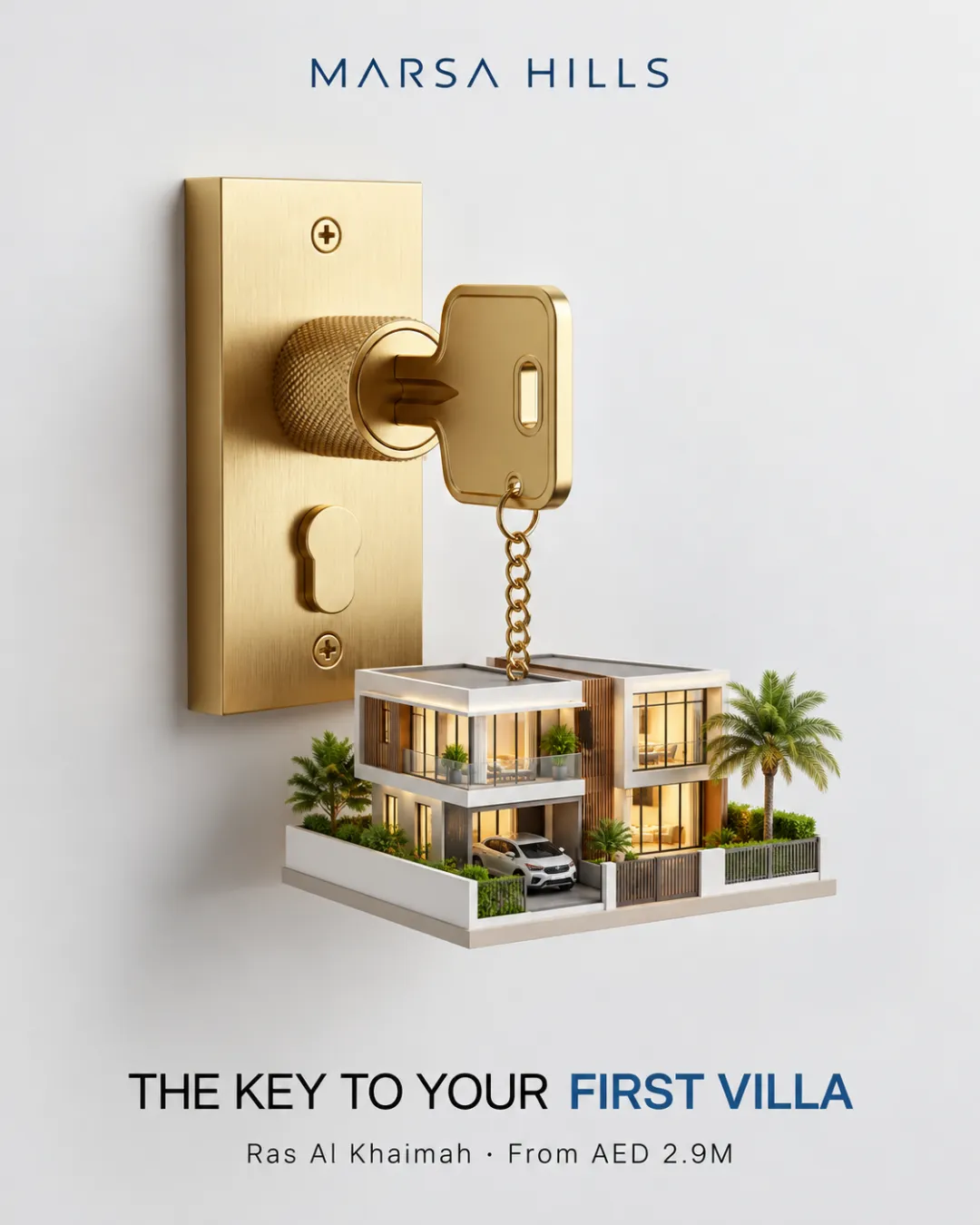 The key to your first villa