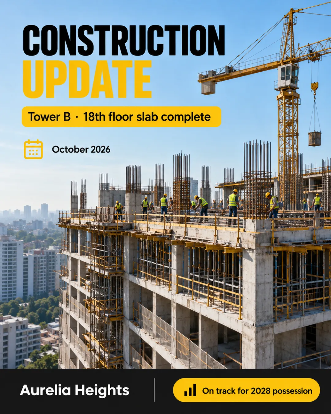 Construction update, 18th floor